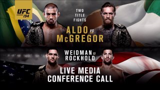 UFC 194: Best moments from UFC 194 Media Call