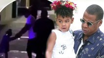 Jay Z and Blue Ivy share sweet moment as they dance together to Beyonce backstage at her sho