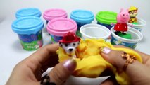 NEW Play Doh Peppa Pig Surprise Eggs! Peppa Pig Paw Patrol Play Dough Toys Playset English Episodes