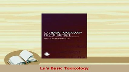 Download  Lus Basic Toxicology PDF Online