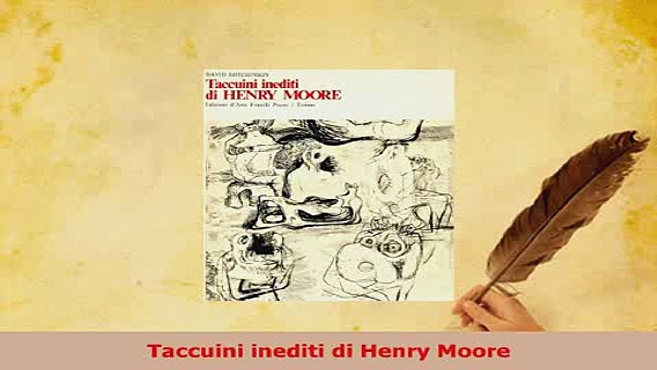 PDF  Taccuini inediti di Henry Moore Free Books