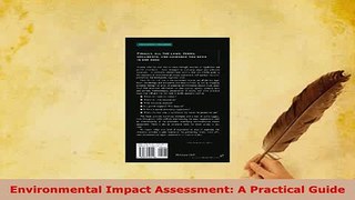 Download  Environmental Impact Assessment A Practical Guide Download Full Ebook