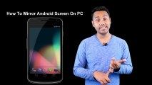 How To Mirror _ Project Your Android Mobile Screen On PC [Hindi _ Urdu]
