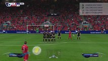 FIFA 16 - James Milner Free Kick vs Manchester United.