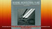 FREE PDF  Reading Architectural Plans For Residential and Commercial Construction READ ONLINE