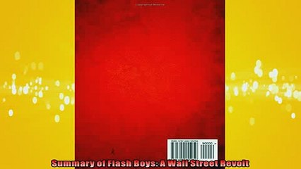 READ book  Summary of Flash Boys A Wall Street Revolt READ ONLINE