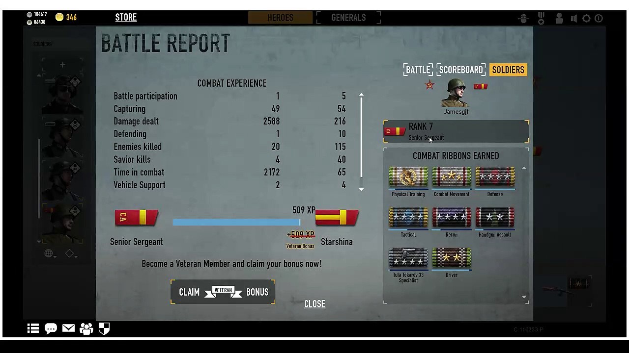Heroes and Generals - Client kill count bug