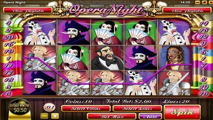 Opera Night ilmainen kasino kolikkopeli Rival Video Esikatselu