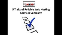 5 Traits of Reliable Web Hosting Services Company