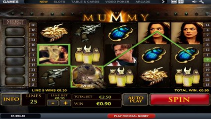 The Mummy ilmainen kasino kolikkopeli Playtech Video Esikatselu