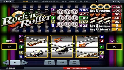 Rock'N'Roller ilmainen kasino kolikkopeli Playtech Video Esikatselu