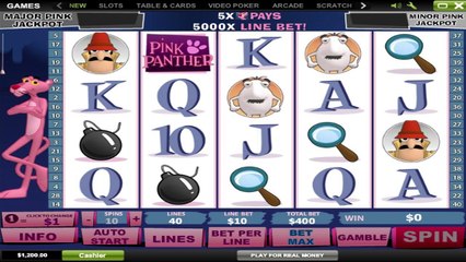 Pink Panther ilmainen kasino kolikkopeli Playtech Video Esikatselu