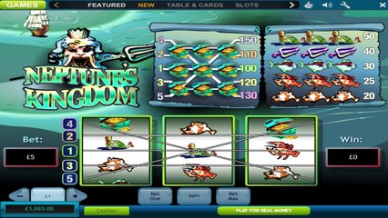 Neptune's Kingdom ilmainen kasino kolikkopeli Playtech Video Esikatselu