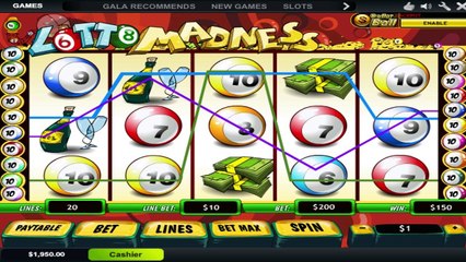 Lotto Madness ilmainen kasino kolikkopeli Playtech Video Esikatselu