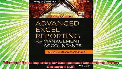 read here  Advanced Excel Reporting for Management Accountants Wiley Corporate FA