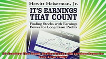 read here  Its Earnings That Count Finding Stocks with Earnings Power for LongTerm Profits