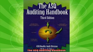new book  The ASQ Auditing Handbook