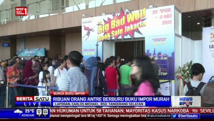 Ribuan Orang Serbu Bursa Buku Impor di BSD