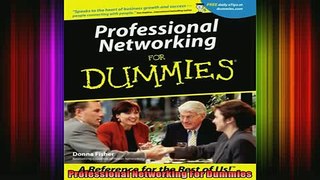 READ PDF DOWNLOAD   Professional Networking For Dummies  FREE BOOOK ONLINE