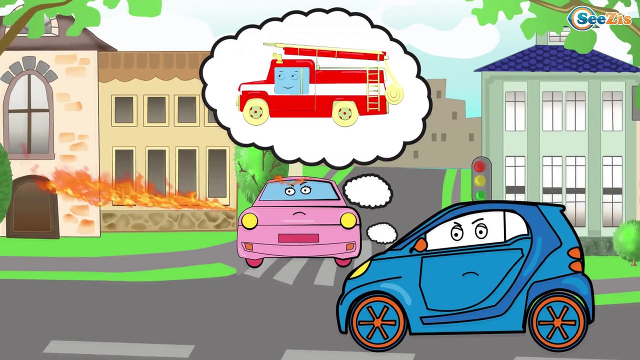 Bajki dla dzieci po polsku. Karetka pogotowia. Samochód pożarniczy. Radiowóz. Tiki Taki Polski