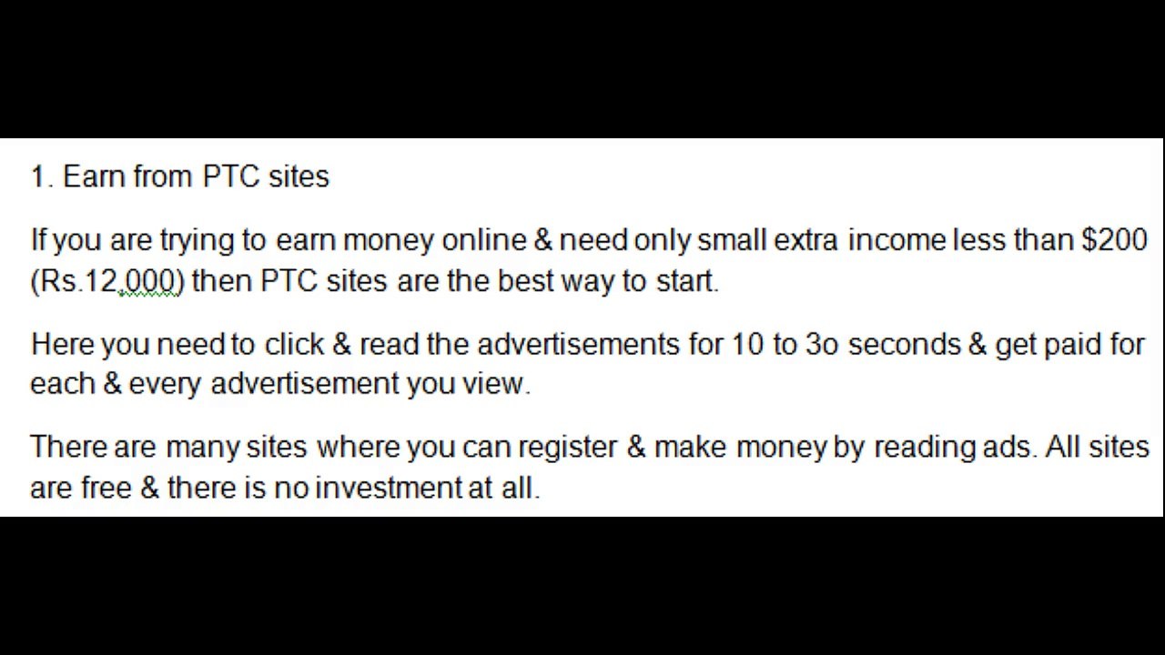Earn Money Online
