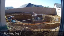 Complete construction of a new pool in 49 days - Time Lapse