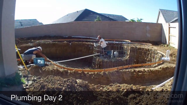 Complete construction of a new pool in 49 days - Time Lapse