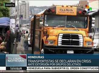 Honduras: sector transporte en crisis ante incremento de extorsión