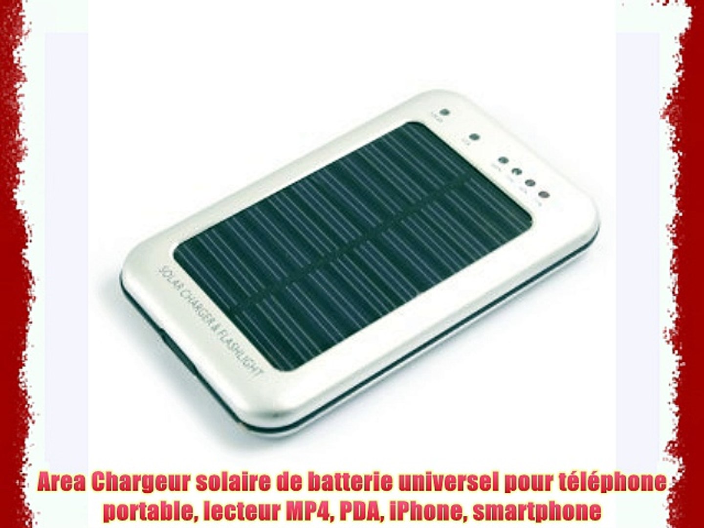Area Chargeur Solaire De Batterie Universel Pour Telephone