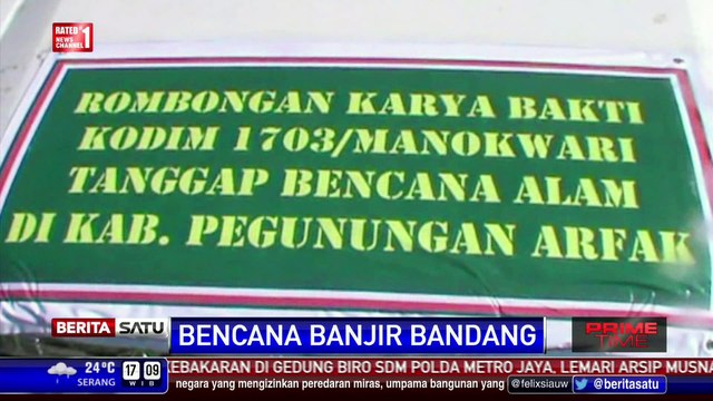 Alat Berat Dikerahkan Atasi Banjir Bandang Papua Barat