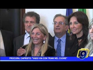 Procura, Capristo: " Vado via con Trani nel cuore"