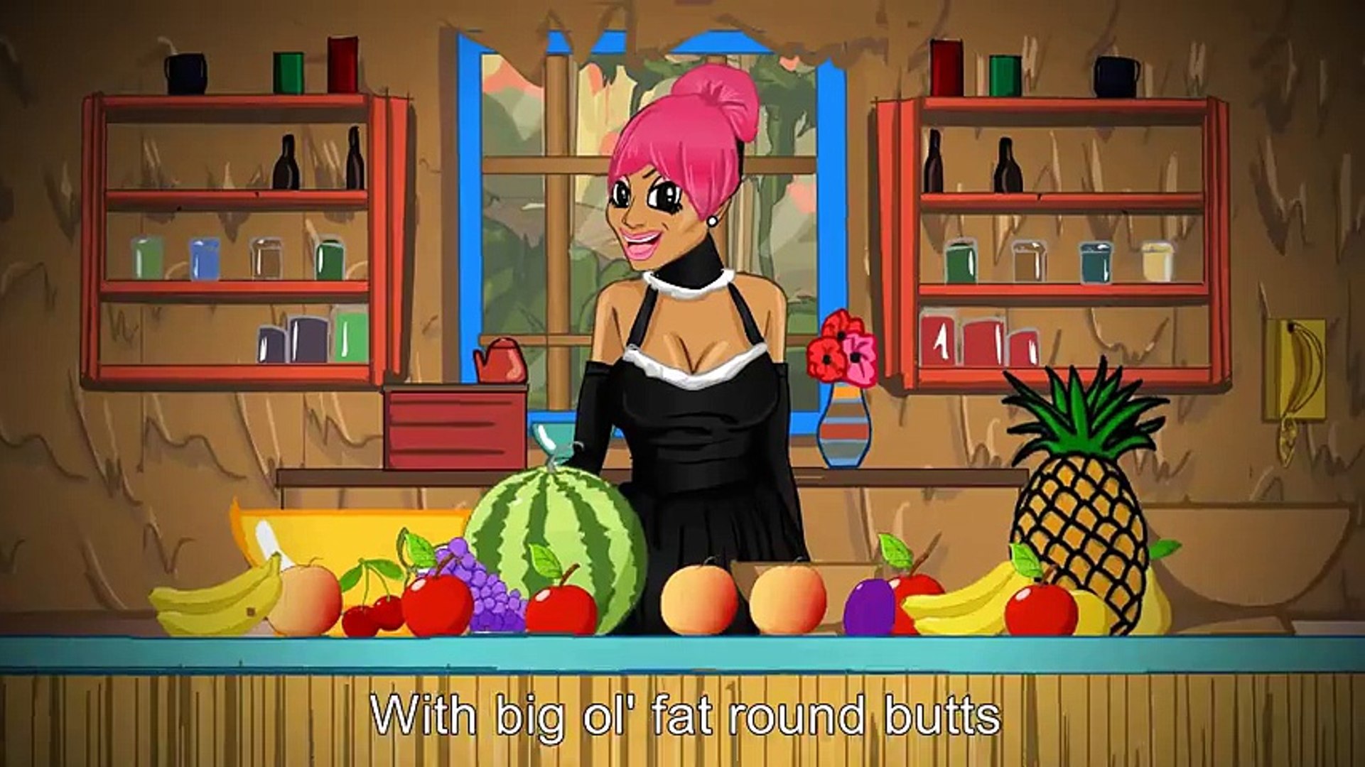 ⁣Nicki Minaj - Anaconda (CARTOON PARODY)