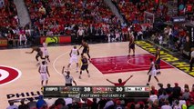Kyle Korver Four 3-Pointers in 2nd Qtr _ Cavaliers vs Hawks _ Game 3 _ May 6, 2016 _ NBA Playoffs
