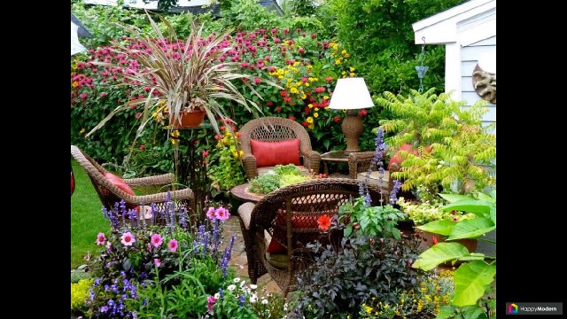 Дизайн двора частного дома: 43 идеи