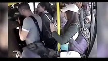 A Turkish man was given a beating by a group of women on a bus