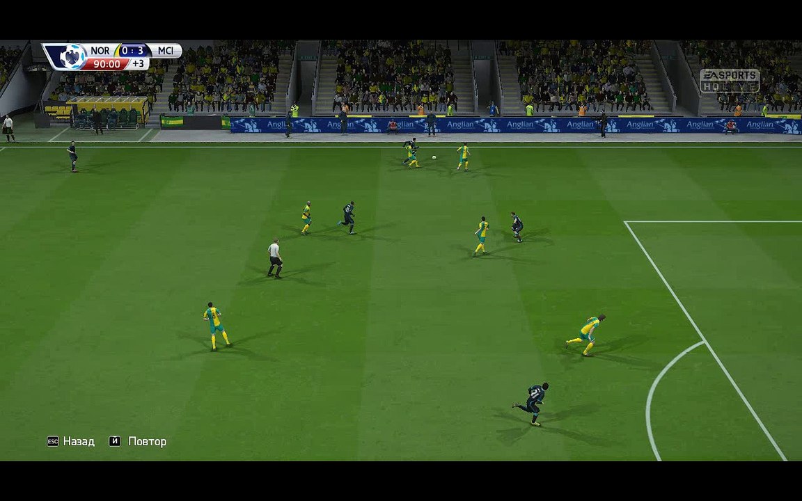 BPL 11 Тур. Норвич - Манчестер Сити 0:4. Nasri, 90+3'