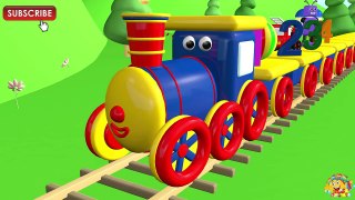 VIDEO FOR CHILDREN We Learn the Numbers 1-10 with Train Dehn Educational Cartoons for Kids