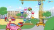 Car Cartoons for kids. Crane on the Construction Site. Excavator with Heavy Vehicles. Episode 119