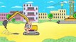 Car Cartoons for kids. Crane. Heavy Vehicles - Excavator and Truck. Construction Site. Episode 125