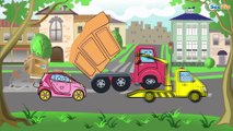 ✔ Crane with Excavator and Cement Mixer working / Cars Cartoons Compilation for kids / 92 Episode ✔