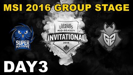 (LOL)SUP vs G2 Highlight (MSI 2016 季中邀請賽)Day3