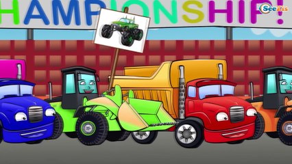 Monster Trucks & Racing Cars. Building Vehicles. Cartoons for Children  Compilation 60 Minutes – Видео Dailymotion