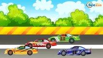 Car Cartoons for kids. Monster Truck with Racing Cars Race. Emergency Vehicles. Series 7. Season 5