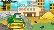 Car Cartoons - Construction Vehicles For Children - Bulldozer safes tree from Cement Mixer
