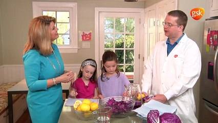 DIY Science at Home: Instant Art w/ Cabbage and Lemon Juice | GSK