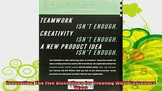 new book  Innovation The Five Disciplines for Creating What Customers Want