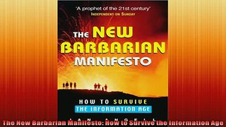 FREE PDF  The New Barbarian Manifesto How to Survive the Information Age  DOWNLOAD ONLINE