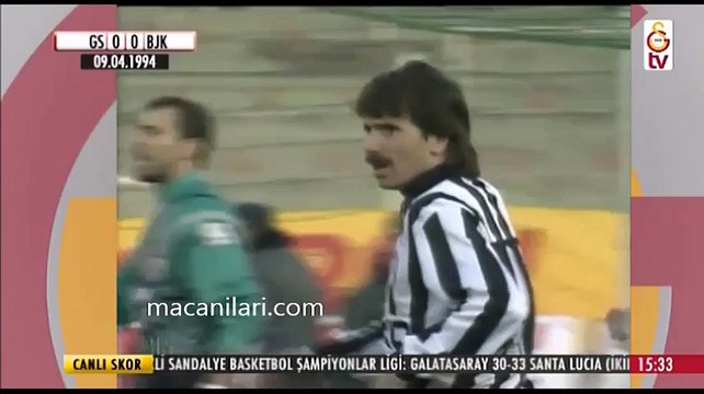 09.04.1994 - 1993-1994 Turkish 1st League Matchday 25 Galatasaray 1-1 Beşiktaş
