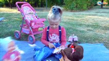 ✔ Baby Born, Nenuco and Alive Doll. Yaroslava with Dolls went for a picnic / Video for children ✔