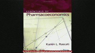 EBOOK ONLINE  Essentials of Pharmacoeconomics  FREE BOOOK ONLINE